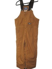 Walls EUC Work Wear Bib Overalls Men L Short Blizzard Pruf Insulated Duck Pecan