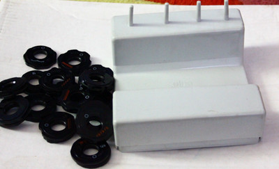 Vintage Elna 62C or 62D Sewing machine Accessory Box With 16 Original Disk Cams