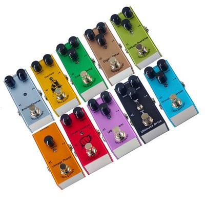 Electric Guitar Pedal Overdrive Distortion Chorus Delay Tremolo True Bypass