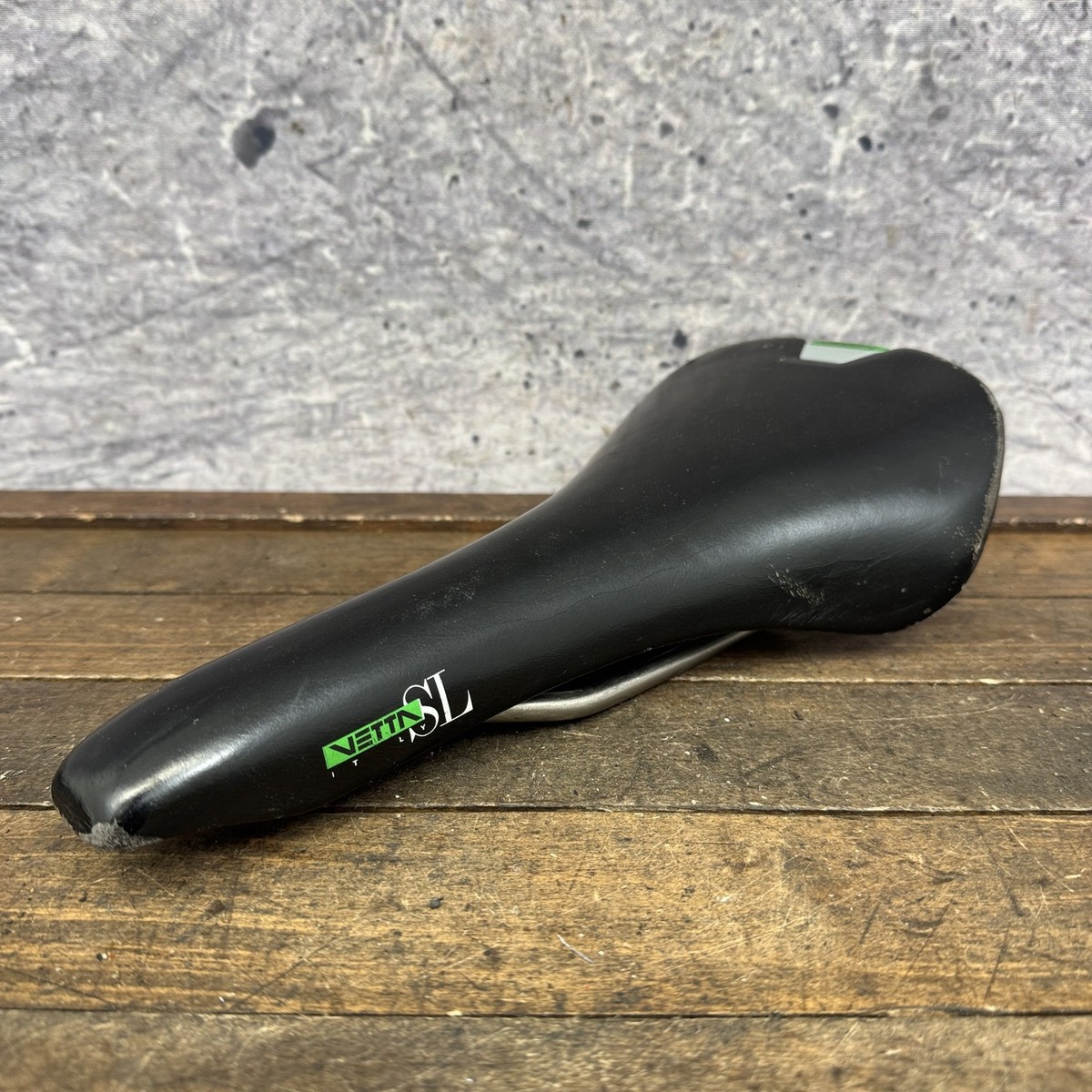 Vintage Vetta SL Bicycle Saddle Seat GReen Ti Titanium 215g Road