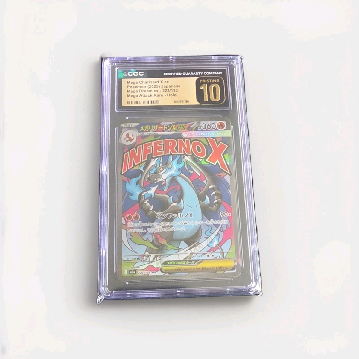 CGC Pristine 10 Mega Charizard X ex 223/193 Mega Dream ex Japanese