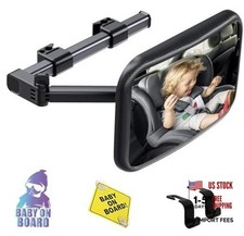 Baby Car Mirror Rear Facing, Safety Adjustable Car Seat Mirror for Baby