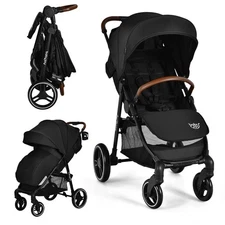 Babyjoy High Landscape Kids Stroller Pushchair w/ Expandable & Footmuff Canopy
