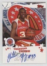 2006 Topps McDonald's High School All American Thaddeus Young #B12 Auto 0aa