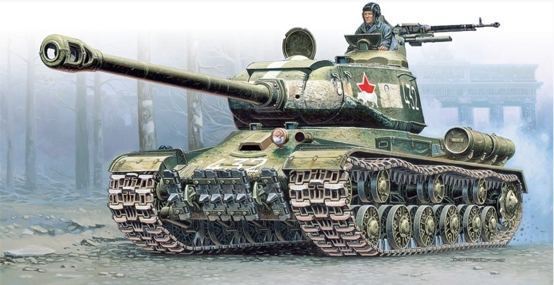 Maquette char lourd soviétique IS-2 Italeri échelle 1/56 à monter