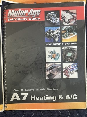 Motor Age Self Study Guide A7 Heating and A/C ASE Certification Car/Truck Used