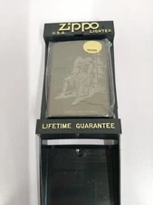 Vintage Zippo 1997 Tomorrow's Joe Burnout Design Oil Lighter