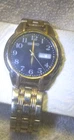 Seiko Quartz Watch V733-6C90 Galaxy Day Date Back Dial Bracelet Men New Bat !!