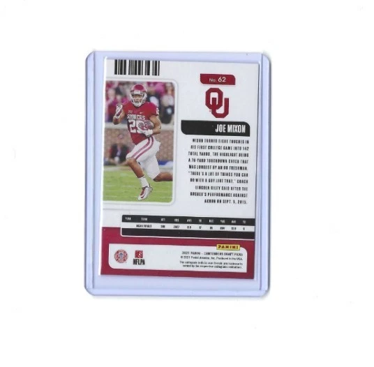 2021 Panini Contenders Draft Picks-Game Ticket Cracked ICE #62 Joe Mixon/ #d/23 - Image 2 of 2