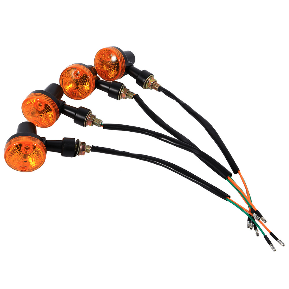 4x Amber Motorcycle Turn Signal Indicator Light Bulb For Bikes