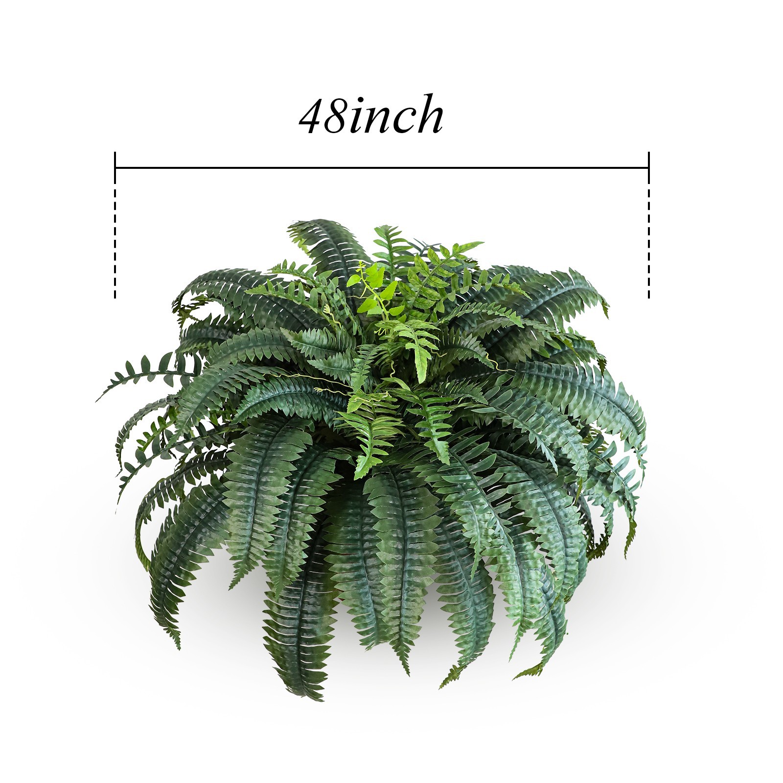 48" Artificial  88 Fronds Fern Plant for Outdoor Indoor Use(Set of 2)
