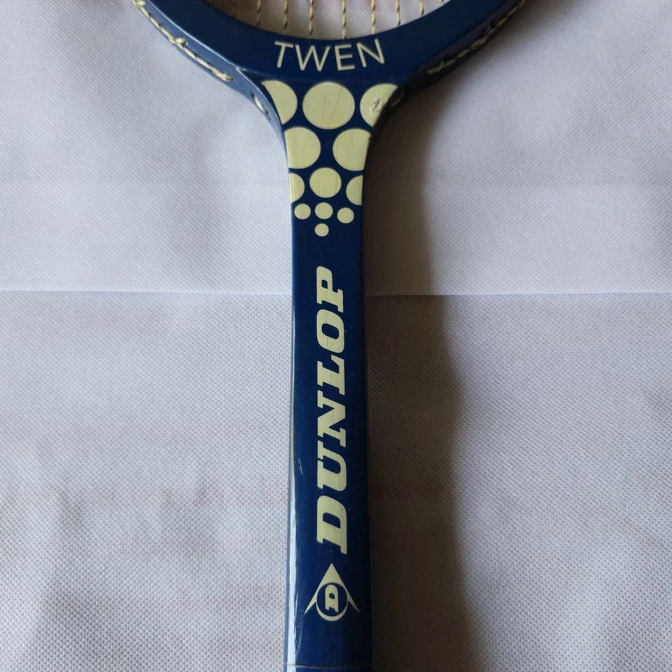 Vintage Dunlop TWEN Wooden Tennis Racket - Circa 1960/70s - Very Rare - Image 2 of 4