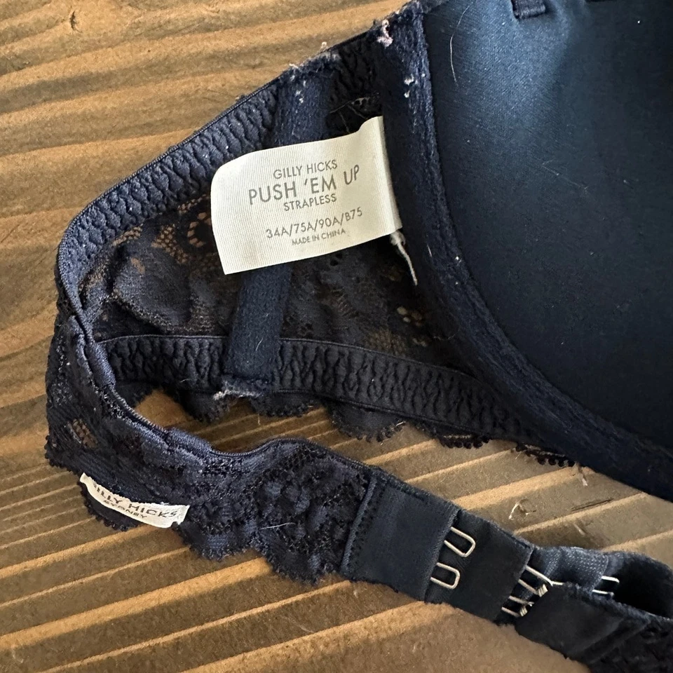 Women's Gilly Hicks Bra Size 34A Navy Blue - Image 4 of 4