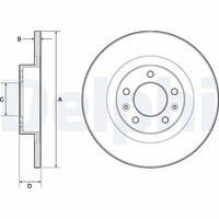 2X Delphi Bremsscheibe BG4748C FüR SW 508 Peugeot 1 Bluehdi 120 Hdi THP Vti 150