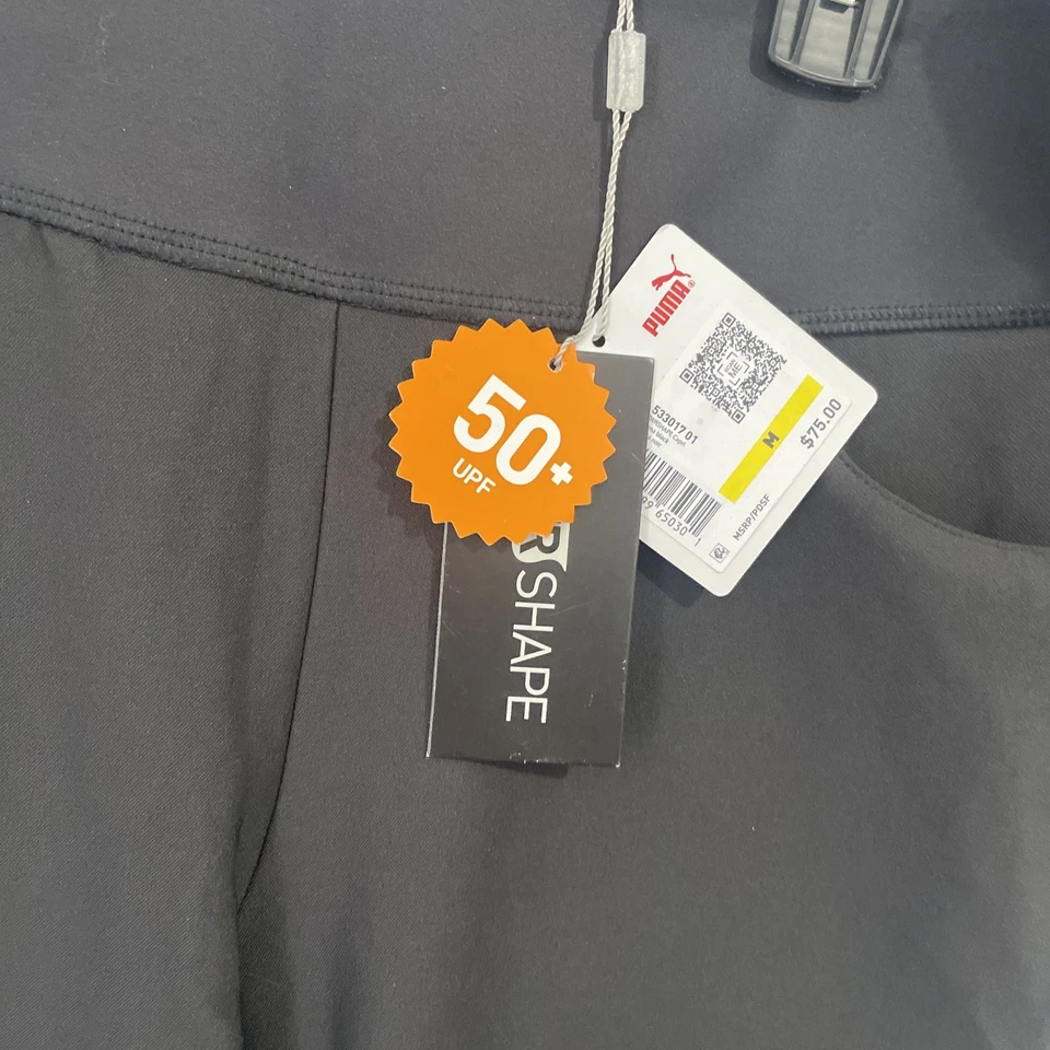 Pantalones capri Puma Golf para mujer en forma de Pwrshape M negros pierna recta UPF 50 elásticos nuevos Foto 2 de 4