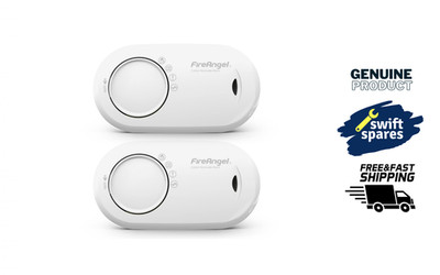 FireAngel FA3820-T2 Kohlenmonoxidmelder mit 10 Jahre versiegelter Batterie - 2er Pack