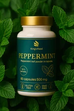 Peppermint Capsules – 100% Natural Peppermint Leaf Powder | 500 mg | King’s Food