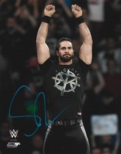 Seth Rollins Autographed WWE Pro Wrestling 8x10 Photo Authentic WWE PhotoFile
