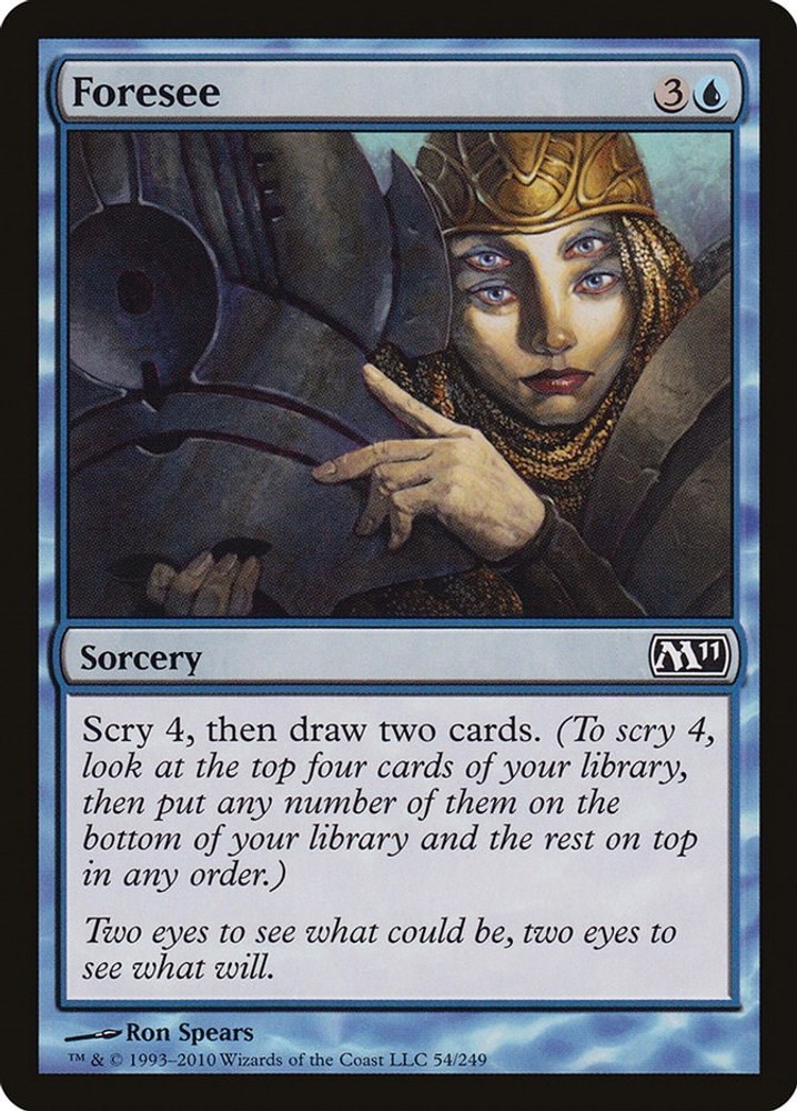 Foresee Magic 2011 (M11) Foil MTG 54 MP