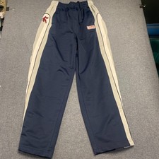 AND1 Youth Track Pants Size L 14/16 Blue Warm Up Elastic Waist Basketball Casual