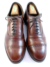 Allen Edmonds "FIFTH AVENUE" Cap-Toe Oxfords 8.5 D Dark Chili DAINITE USA(334N)