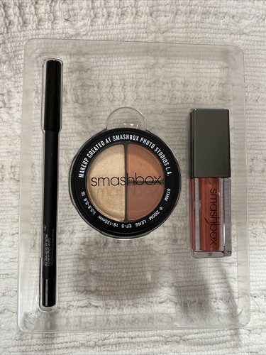 SMASHBOX ABLAZE Eye and Lip Set Eyeshadow, Liquid Lipstick Liner NIB Great Deal - Picture 3 of 3