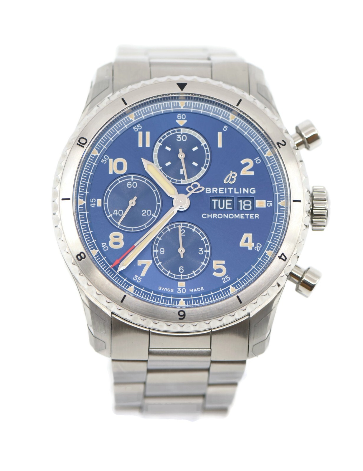Breitling Aviator 8 Chronograph Stainless Steel Men's Watch A13316