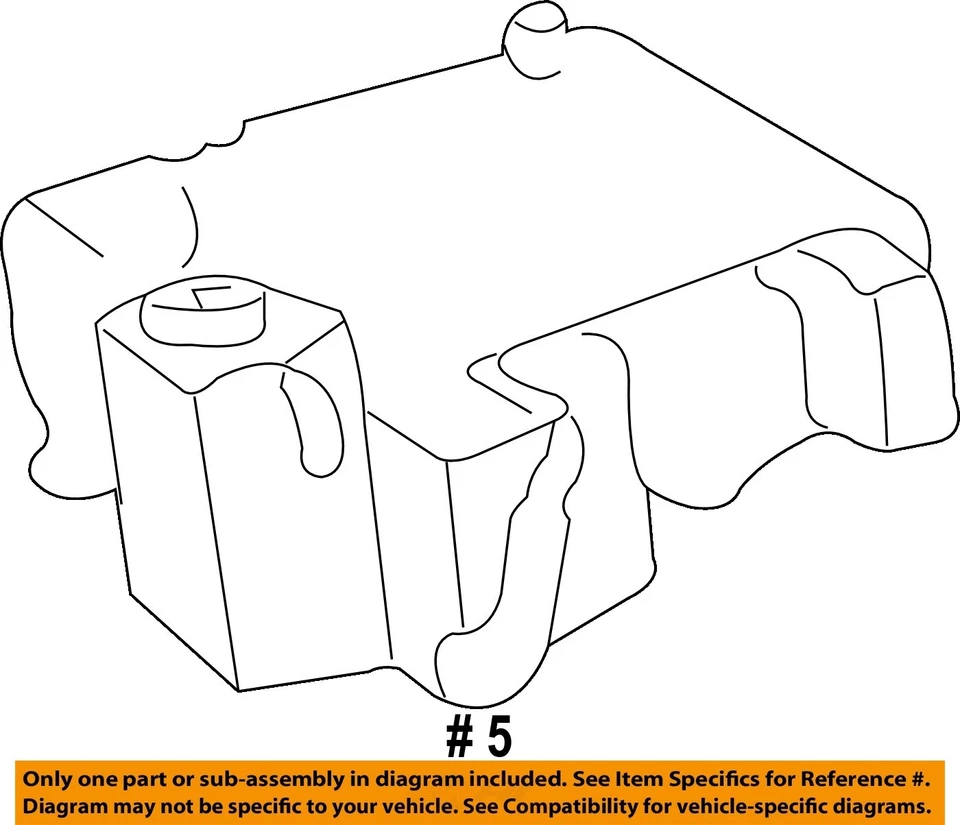 Used Engine Coolant Reservoir fits: 2003 Chevrolet Blazer s10/jimmy s15 w/Dex-Co - Image 4 of 4