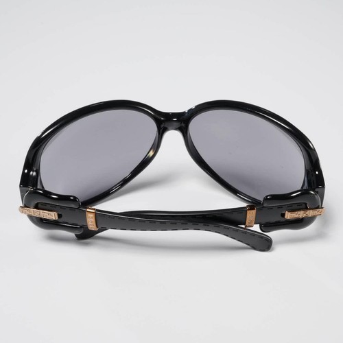 Vintage Fendi Curved Sonnenbrille schwarz Italy FS382 mit Etui *LESEN* - Bild 9 von 11