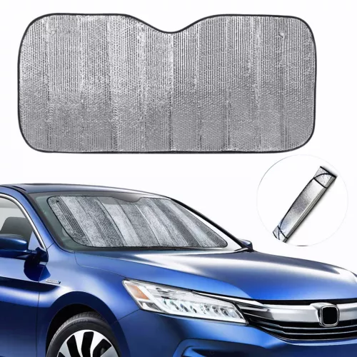 Foldable Car Windshield Front Window Sun Shade Cover Visor UV Block Protector - Photo 1 sur 12