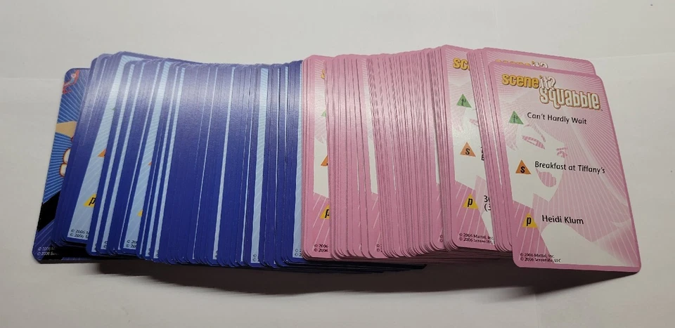 2006 Scene It Squabble Game Complete Replacement Set of 160 Trivia Cards  - Image 3 of 3