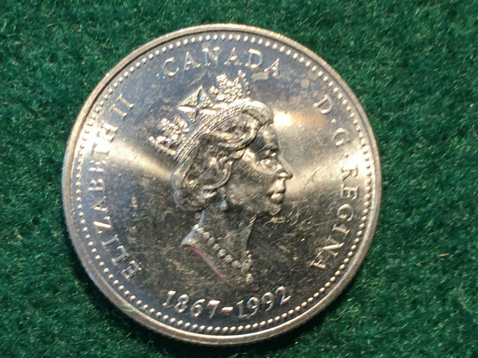 One 1992 Canada 25 Cent Coin Quarter NB New Brunswick Brilliant Uncirculated