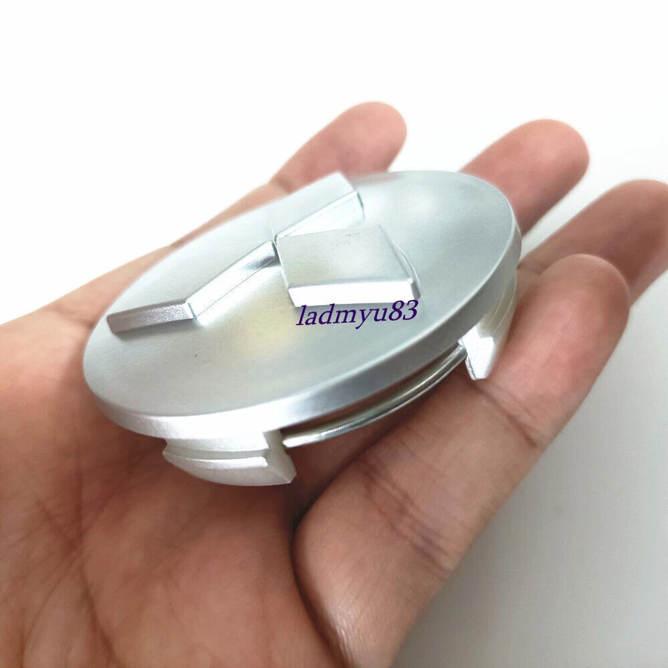 60MM Matt Silver Car Wheel Rim Center Cap For Mitsubishi Galant Eclipse Lancer Foto 2 de 2