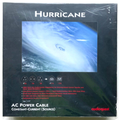AudioQuest Hurricane Source Power Cord - 1 Meter - Open Box - Authorized Dealer