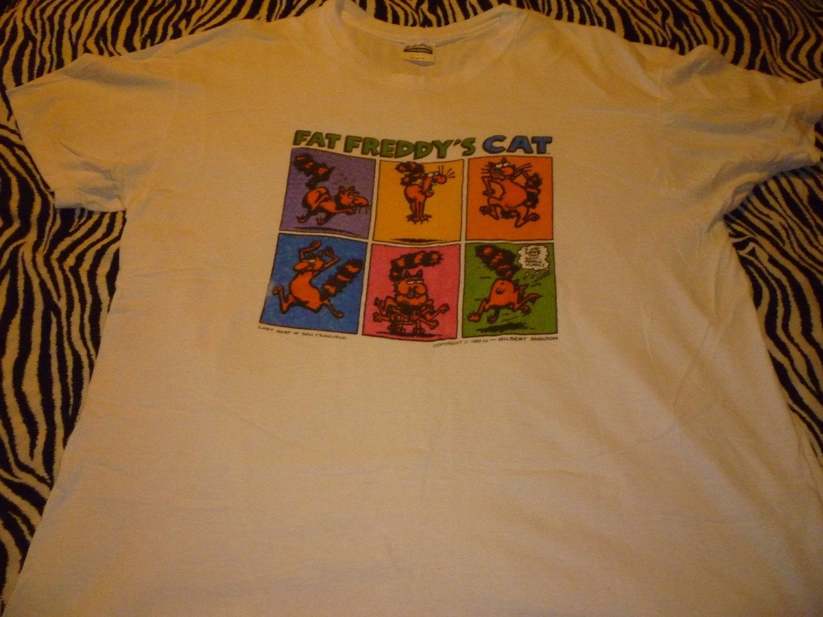 Freak Brothers / Fat Freddy's Cat Vintage Shirt ( Used Size XXL