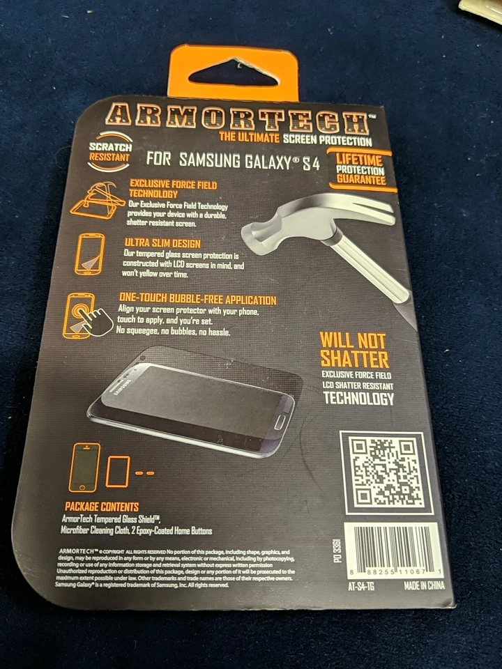 Lote De 2 Protectores Pantalla Cristal Templado Armortech Samsung Galaxy S4 Foto 4 de 4