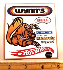 Tom "THE MONGOOSE" McEwen Red Duster RETRO Logo NHRA Drag Racing Sticker Decal