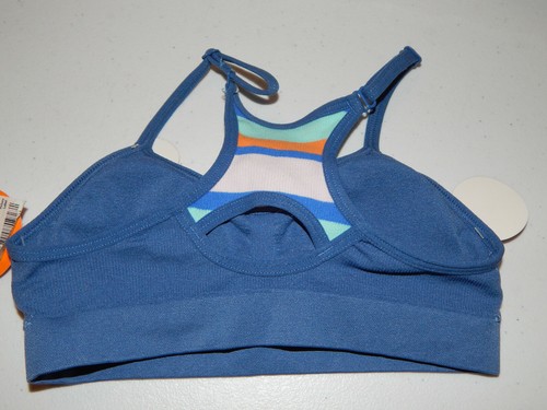Maidenform Girls Soothing Sea Ruched Seamless Crop Bra Size S - Picture 2 of 2