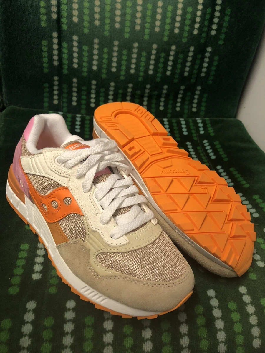 Saucony Shadow 5000 Orange beige sneaker trainers UK 4.5 EURO 37