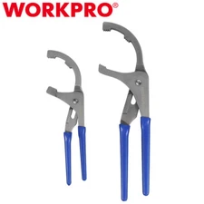 WORKPRO 2PC 9" 12" Oil Filter Wrench/Plier Set Adjustable Oil Filter Removal Set