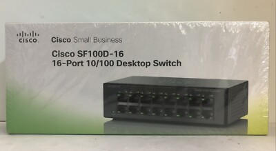 CISCO SF110D-16 16 Port Ethernet Switch 10/100base NEW!!