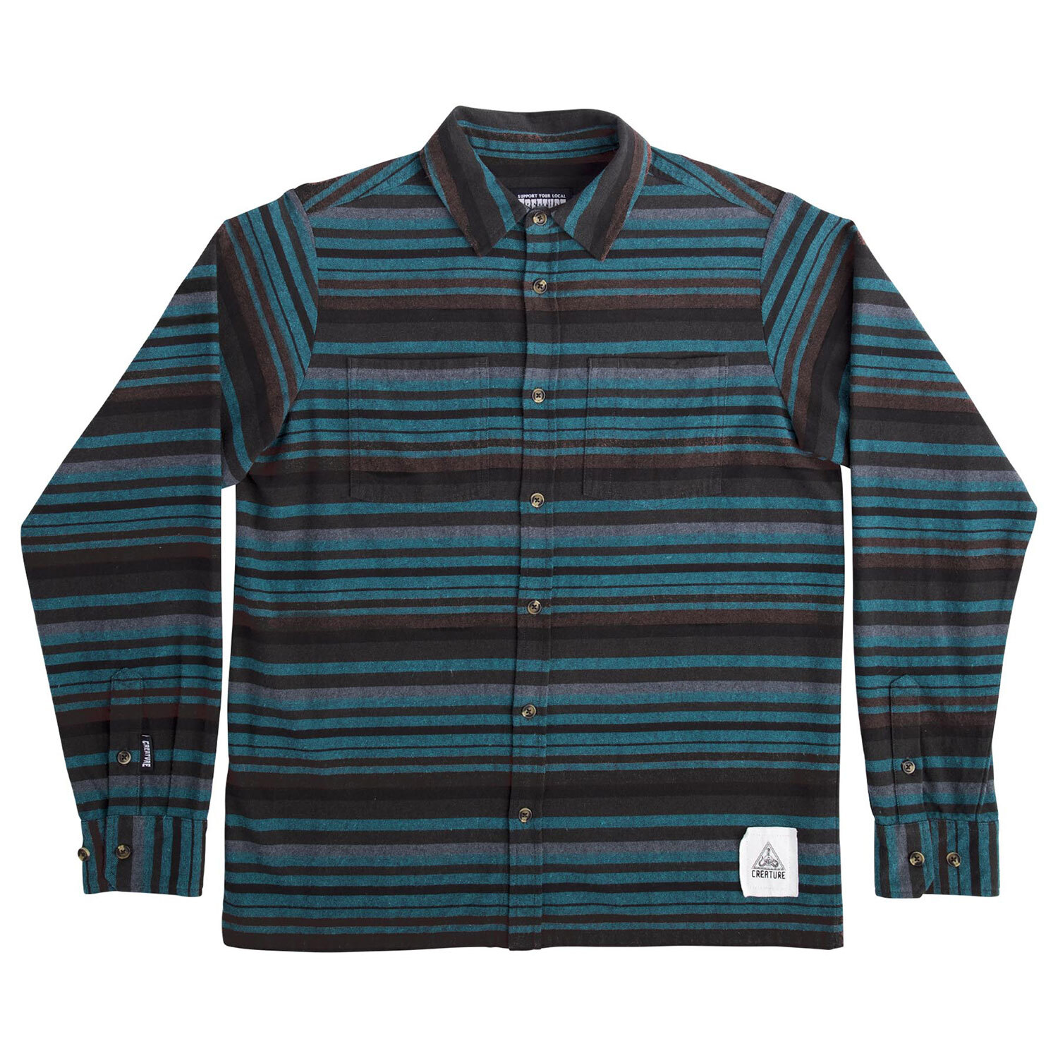 Longsleeve Shirt Take Warning Flannel Dusk