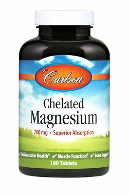 Carlson-Chelated Magnesium, 180 Tablets