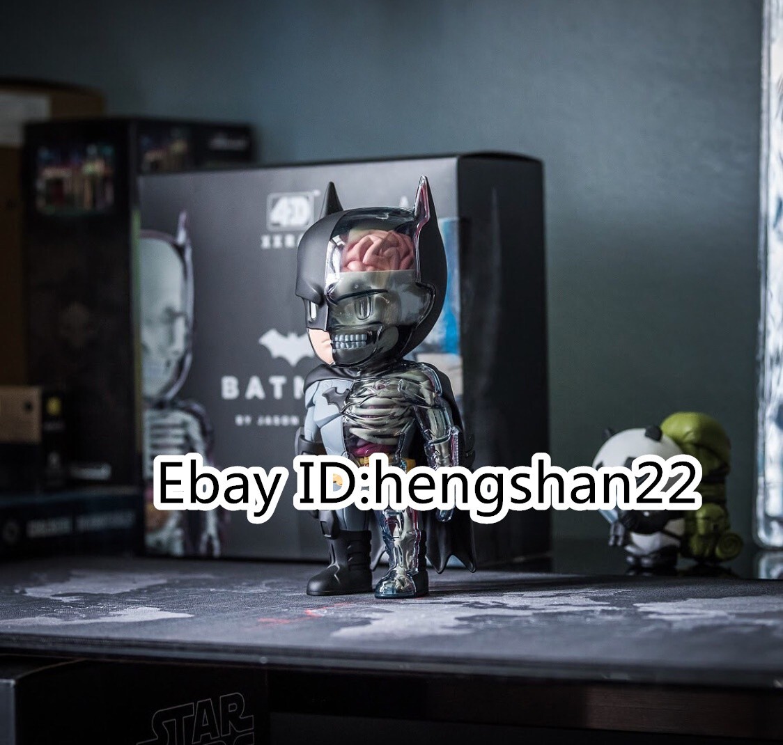 4D XXRAY Mighty Jaxx Batman By Jason Freeny Black-Clear PVC 4D XXRAY Mighty Jaxx Batman By Jason Freeny Black-Clear PVC
