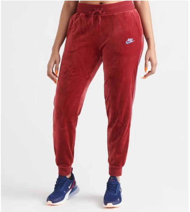 nike velour tracksuit bottoms