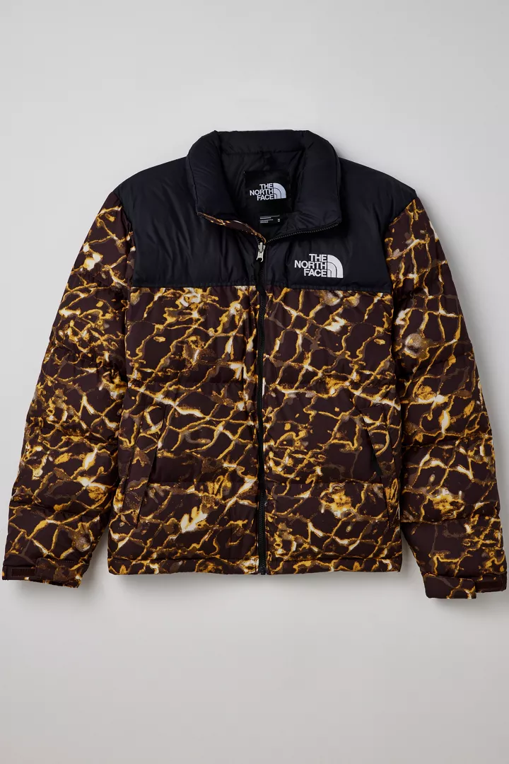 The North Face Retro Nuptse Printed Puffer Jacket Large | eBay