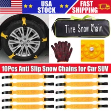 10PCS Car Wheel Tire Snow Anti-skid Chains for Car Truck SUV Emergency Universal