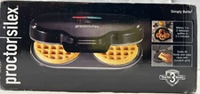 Proctor Silex Double Mini Waffle Maker Machine with 4” round Non-Stick Grids,