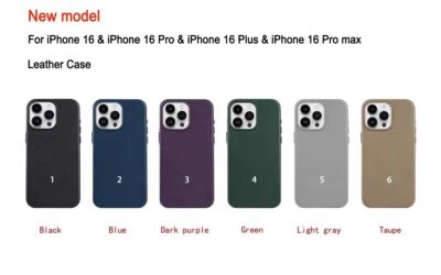 Funda de cuero MagSafe para Apple iPhone 16/16Plus/Pro/Pro Max/15/14