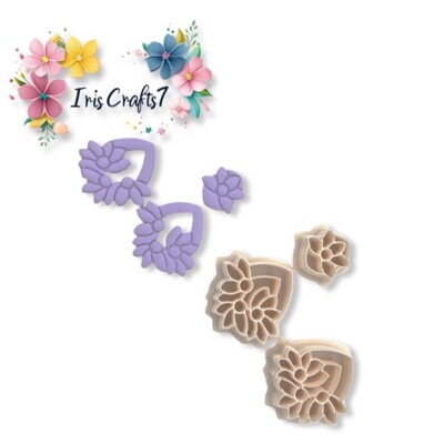 Flower Drop Tools Polymer Clay Cutter | 3D-gedrucktes Tonwerkzeug | IrisCrafts7 UK